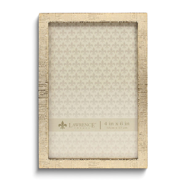 Gold-tone 4x6 Linen Texture Photo Frame