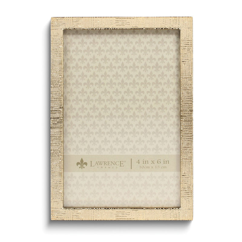 Gold-tone 4x6 Linen Texture Photo Frame