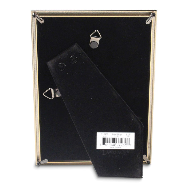 Gold-tone 5x7 Linen Texture Photo Frame