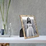 Gold-tone 5x7 Linen Texture Photo Frame