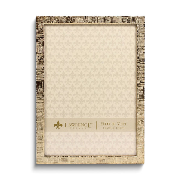 Gold-tone 5x7 Linen Texture Photo Frame