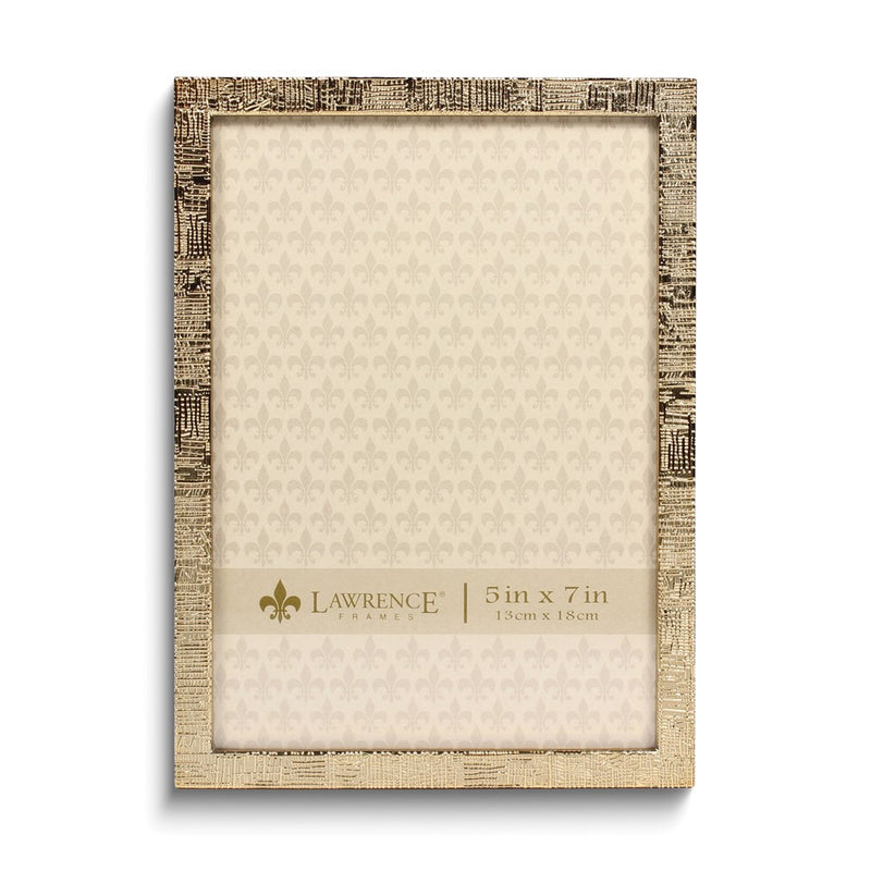 Gold-tone 5x7 Linen Texture Photo Frame