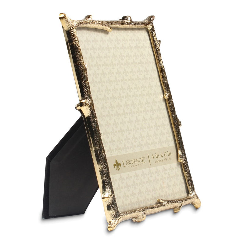 Gold-tone Metal 4x6 Branch Photo Frame