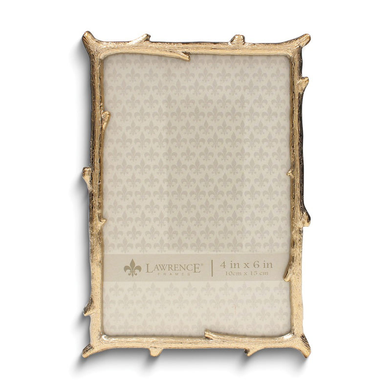 Gold-tone Metal 4x6 Branch Photo Frame