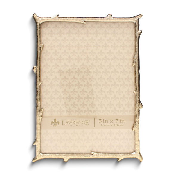 Gold-tone Metal 5x7 Branch Photo Frame