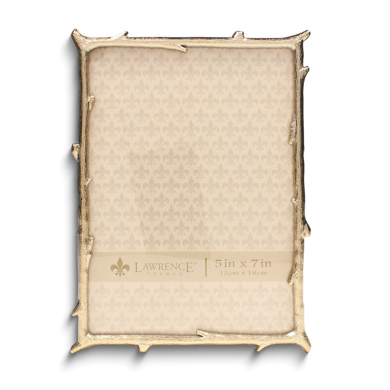 Gold-tone Metal 5x7 Branch Photo Frame