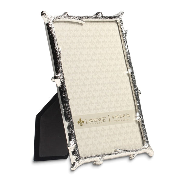 Silver-tone Metal 4x6 Branch Photo Frame