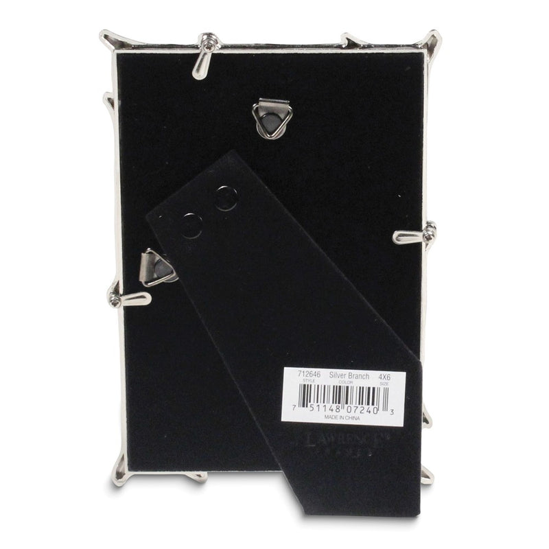 Silver-tone Metal 4x6 Branch Photo Frame