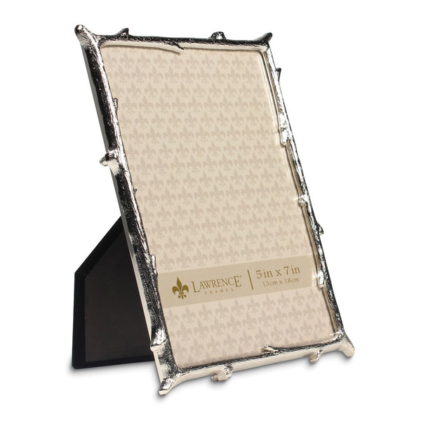 Silver-tone Metal 5x7 Branch Photo Frame