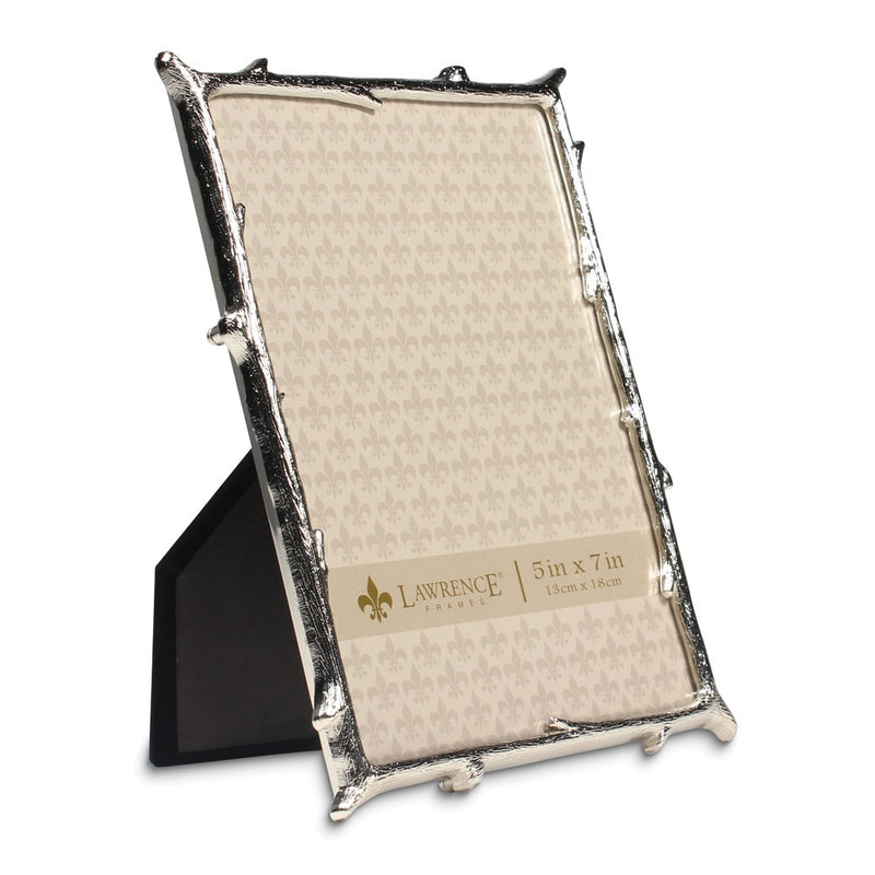 Silver-tone Metal 5x7 Branch Photo Frame
