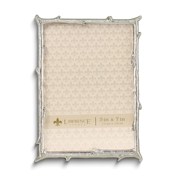 Silver-tone Metal 5x7 Branch Photo Frame