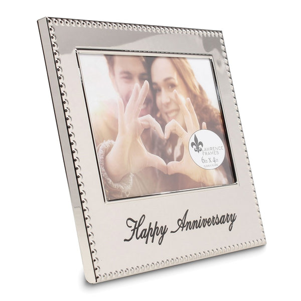 Silver-tone HAPPY ANNIVERSARY 4x6 Photo Frame