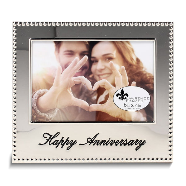 Silver-tone HAPPY ANNIVERSARY 4x6 Photo Frame