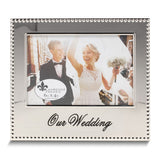 Silver-tone OUR WEDDING 4x6 Photo Frame