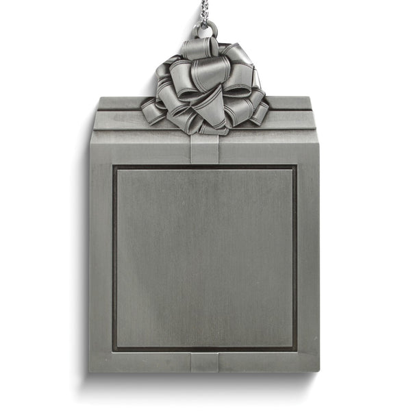 Pewter Gift Package Engraveable Ornament