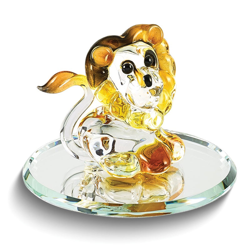 Leo The Lion Handcrafted Glass Figurine