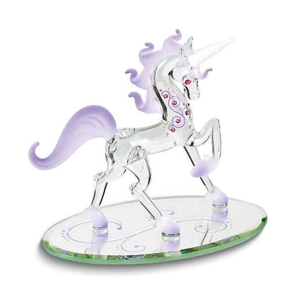 Fabulous Unicorn Fairy Tales Handcrafted Glass Figurine