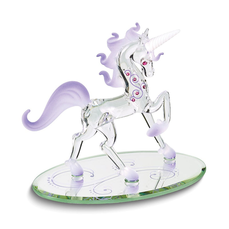Fabulous Unicorn Fairy Tales Handcrafted Glass Figurine