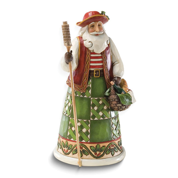 Jim Shore Heartwood Creek Greetings From Babbo Natale Italian Santa Figurine