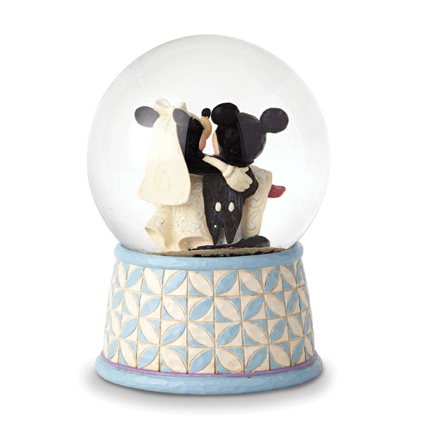 Disney Traditions Mickey and Minnie HAPPILY EVERY AFTER Resin Waterglobe