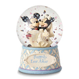 Disney Traditions Mickey and Minnie HAPPILY EVERY AFTER Resin Waterglobe