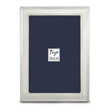Sterling Silver Tarnish Resistant Lined Edge 4x6 Photo Frame with Finished Wood Back