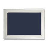 Sterling Silver Tarnish Resistant Lined Edge 5x7 Photo Frame with Finished Wood Back