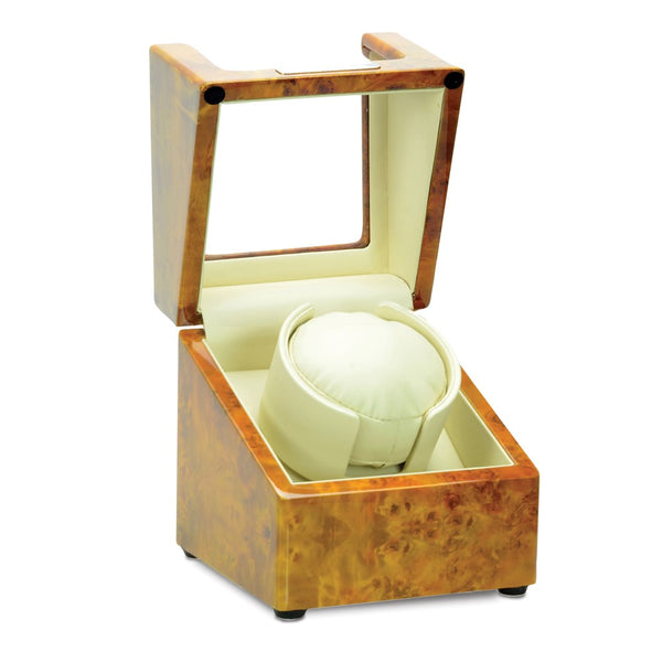 Steinhausen Heritage Burlwood Finish Single Watch Winder