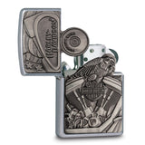 Zippo Harley Davidson Street Chrome Hidden Eagle Lighter