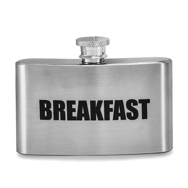 Stainless Steel (3 ounce Each) Breakfast, Lunch, Dinner 3 Piece Set of Flasks