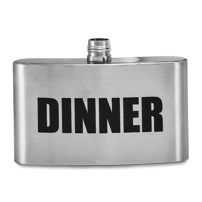 Stainless Steel (3 ounce Each) Breakfast, Lunch, Dinner 3 Piece Set of Flasks