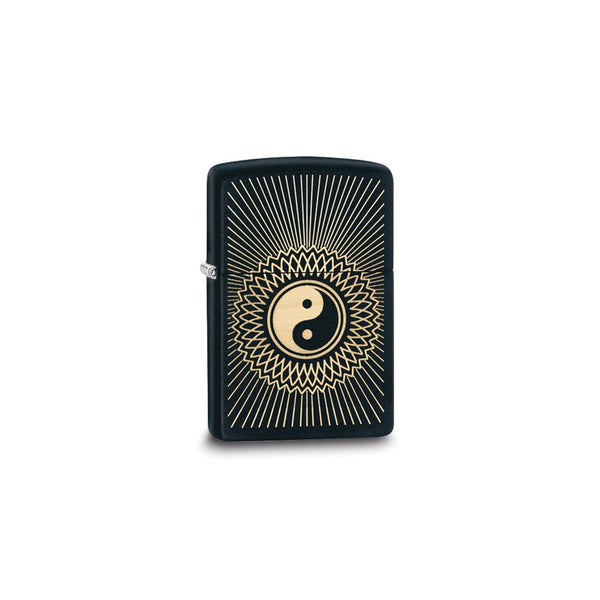 Zippo Black Matte Yin Yang Lighter