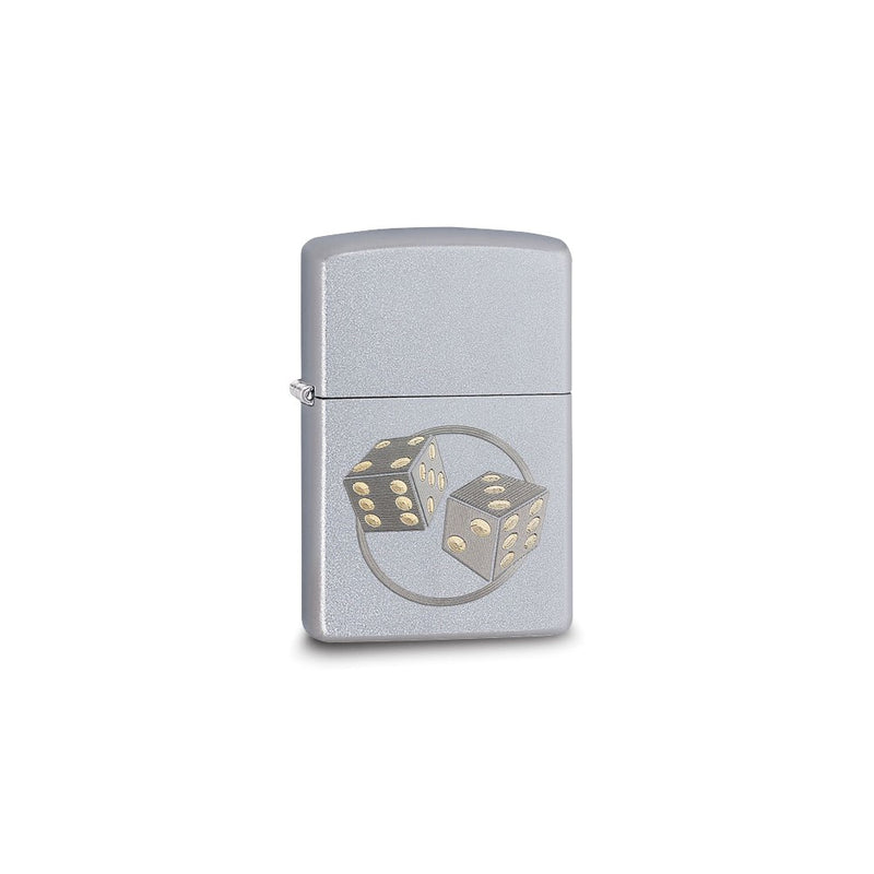 Zippo Chrome Satin Dice Lighter