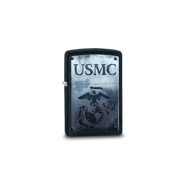 Zippo Black Matte USMC Lighter