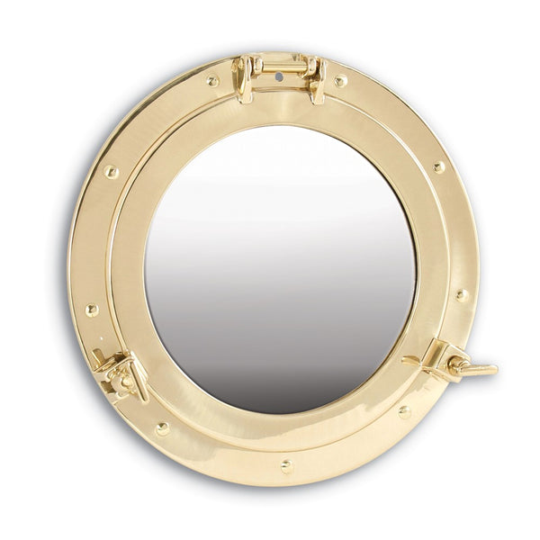 Solid Brass Frame Porthole Mirror