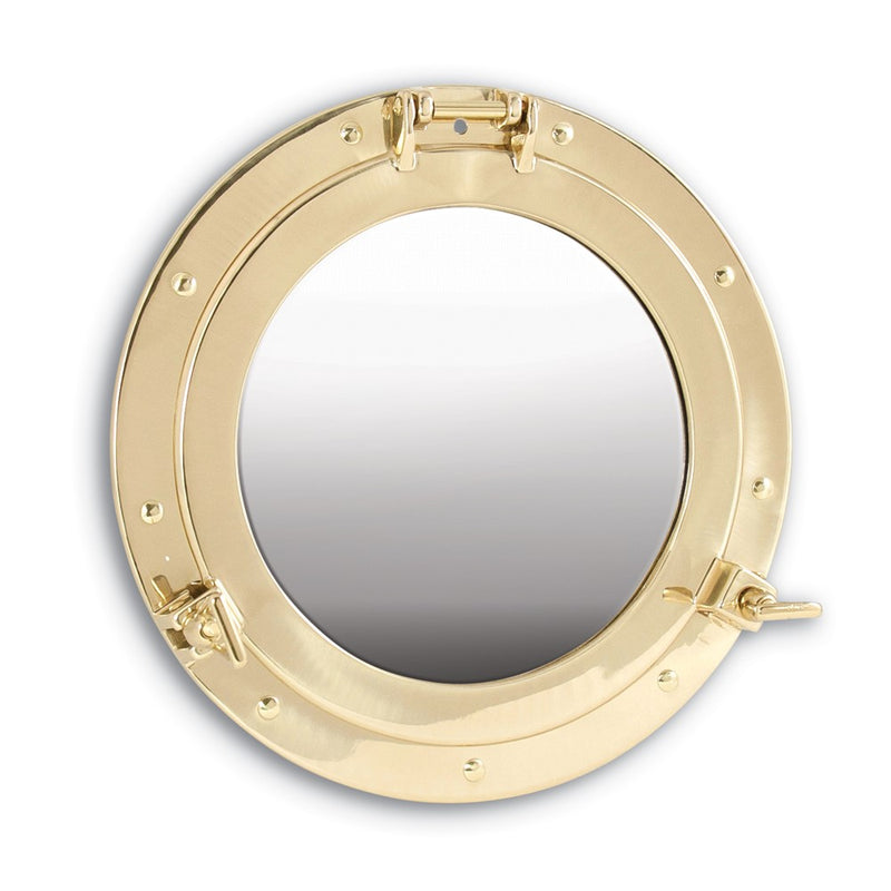 Solid Brass Frame Porthole Mirror