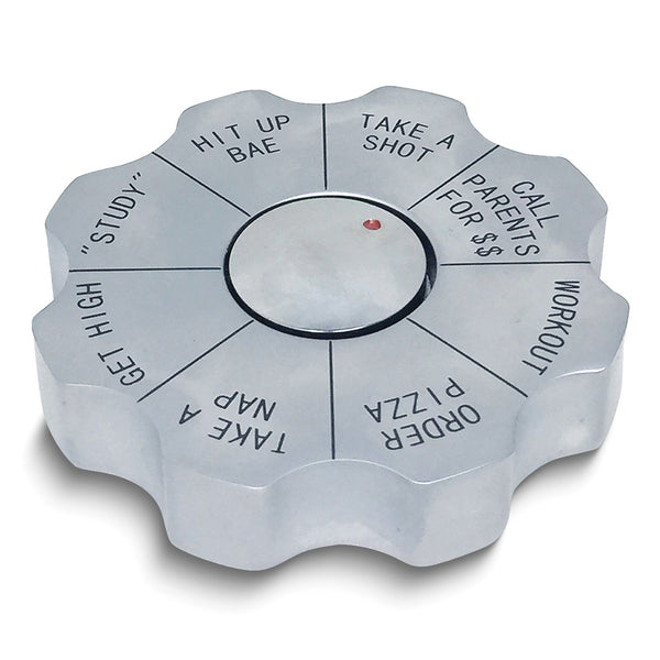 College Spinner Decision Maker Silver-tone Paperweight