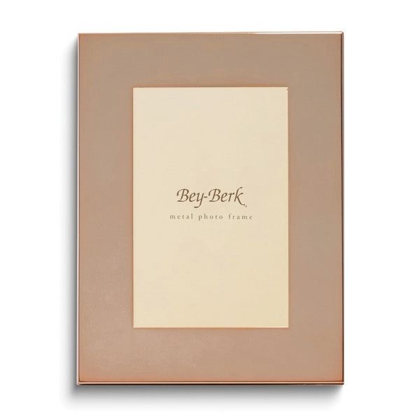 Copper Finished Lacquer-coated Metal 4x6 Picture Frame with Easel Back