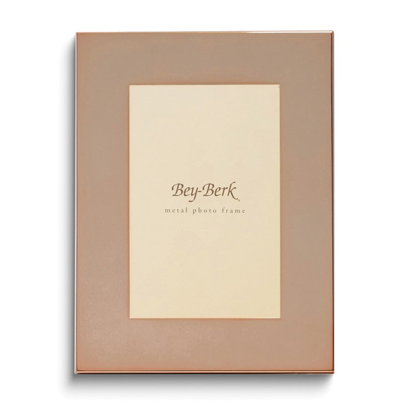 Copper Finished Lacquer-coated Metal 4x6 Picture Frame with Easel Back