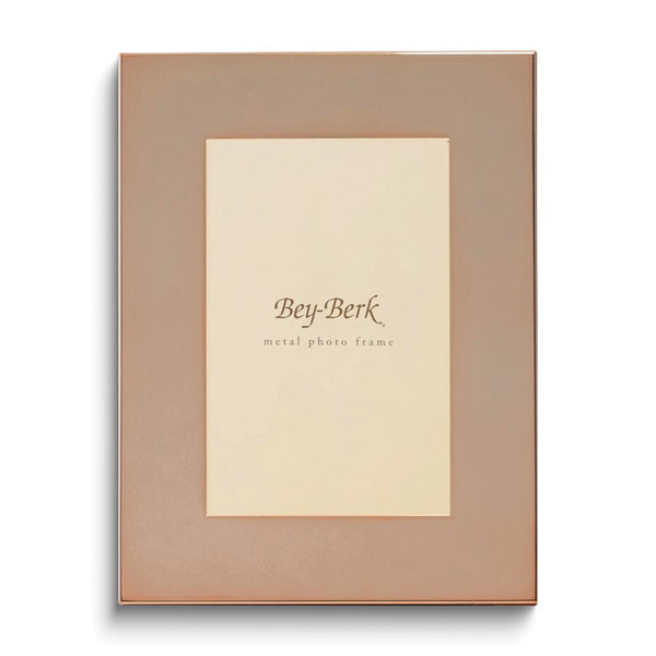 Copper Finished Lacquer-coated Metal 8x10 Picture Frame with Easel Back