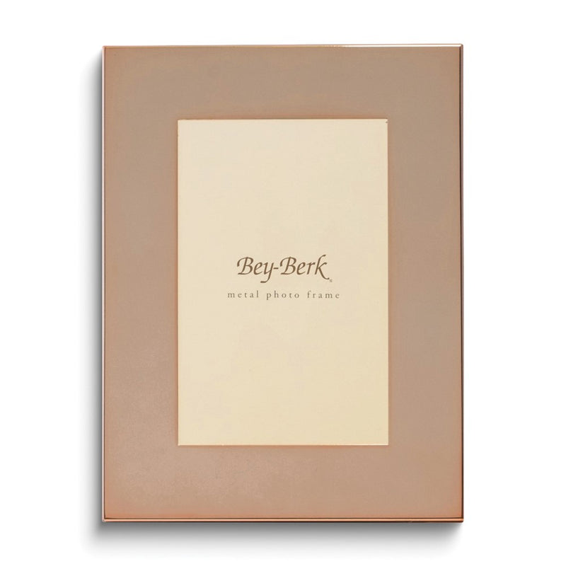 Copper Finished Lacquer-coated Metal 8x10 Picture Frame with Easel Back