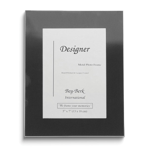 Gunmetal-plated Lacquer-coated Metal 4x6 Photo Frame
