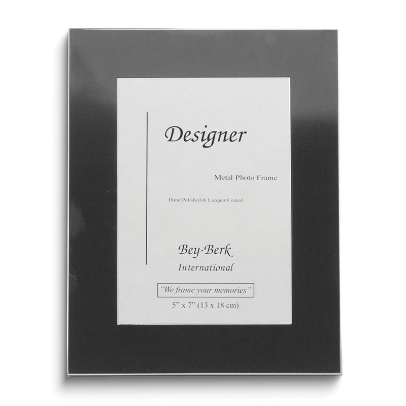 Gunmetal-plated Lacquer-coated Metal 4x6 Photo Frame