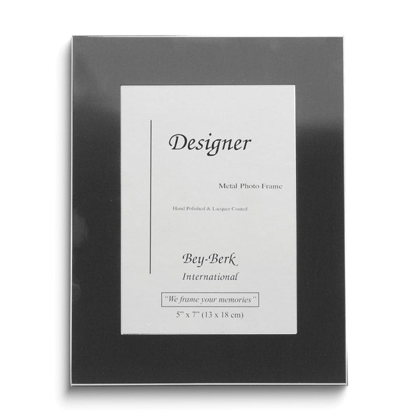 Gunmetal-plated Lacquer-coated Metal 8x10 Photo Frame