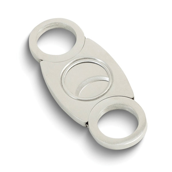Stainless Steel Guillotine Cigar Cutter with Solid Back