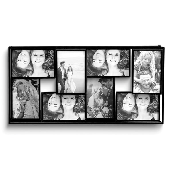 Black Metal Collage Frame - Eight Opening 4x6 Gallery Frame