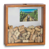 Bottle Cap/Cork Wood Shadow Box Mat Fits 4 x 6 Picture