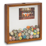 Bottle Cap/Cork Wood Shadow Box Mat Fits 4 x 6 Picture