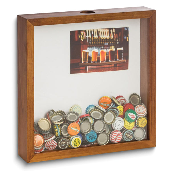 Bottle Cap/Cork Wood Shadow Box Mat Fits 4 x 6 Picture
