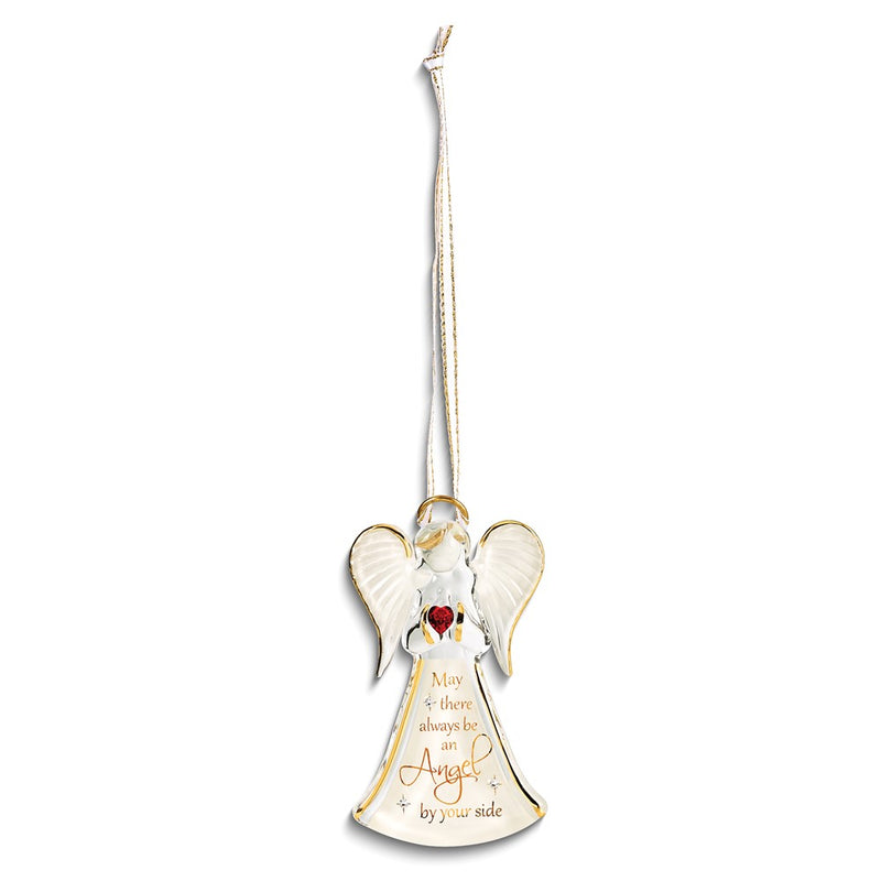 Glass Baron MAY THERE ALWAYS BE AN ANGEL BY YOUR SIDE Glass Figurine Ornament